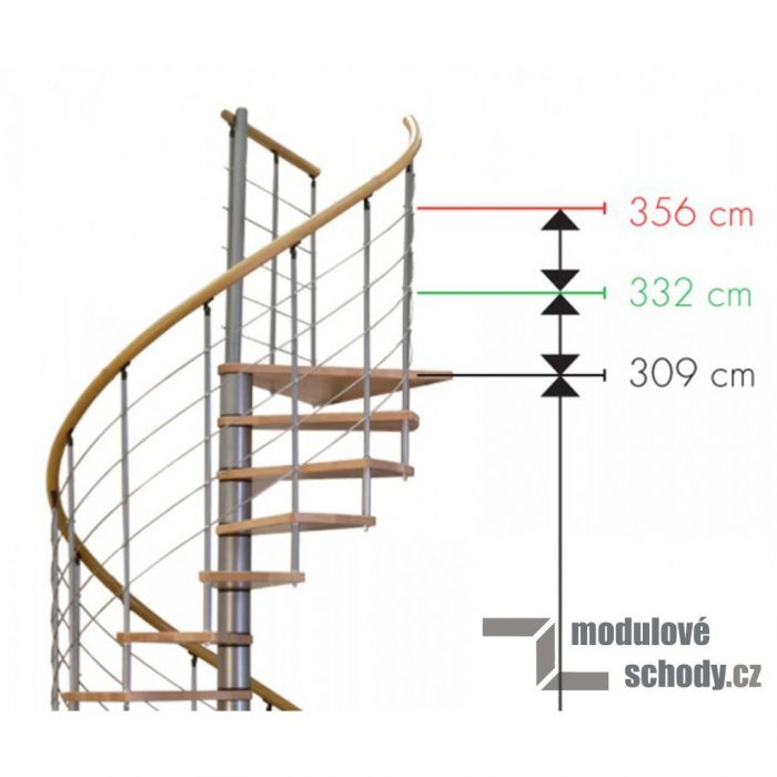 Točité schodiště Minka Venezia v provedení buk